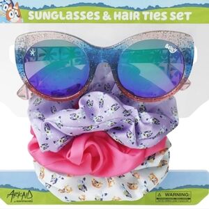 Bluey Girls Sunglasses and Scrunchies 2-Piece Set, Pink